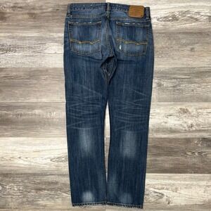 American Eagle Outfitters Faded Blue Mens 33x31 Distressed Slim Straight Jeans